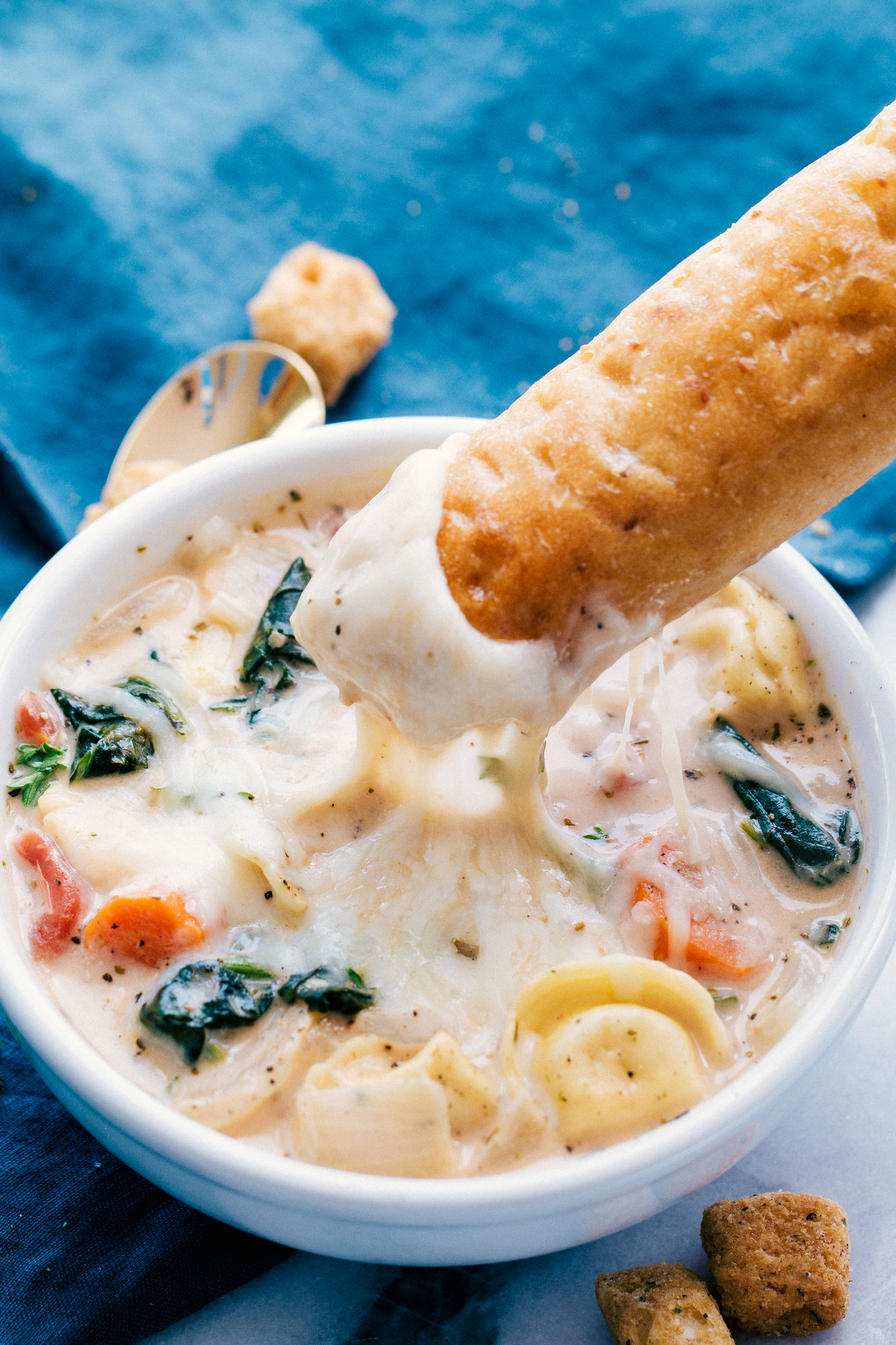 Creamy Tortellini And Spinach Soup I The Food Cafe