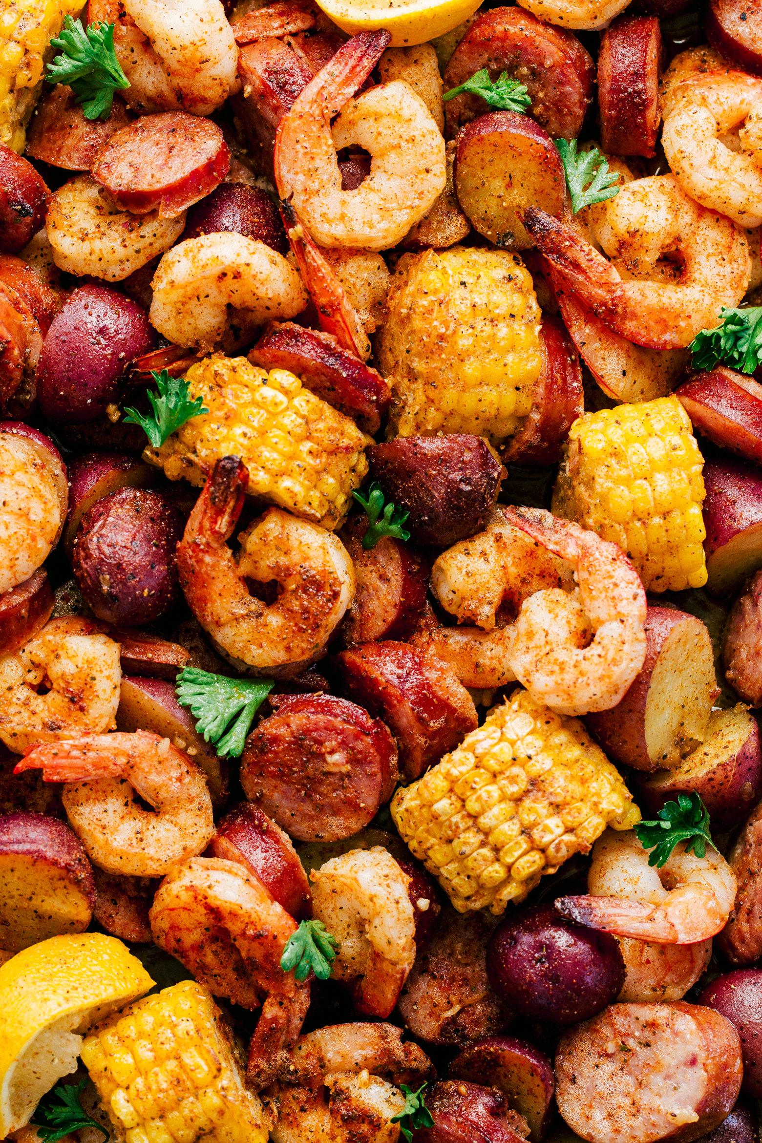 Sheet Pan Garlic Shrimp Boil | The Food Cafe