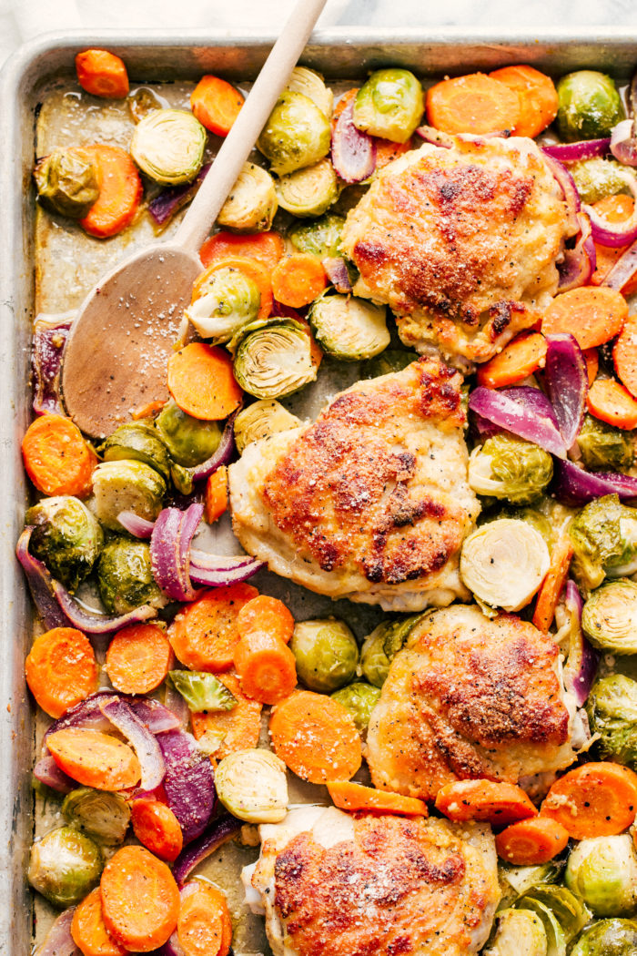 Chicken Parmesan with Roasted Vegetables | The Food Cafe