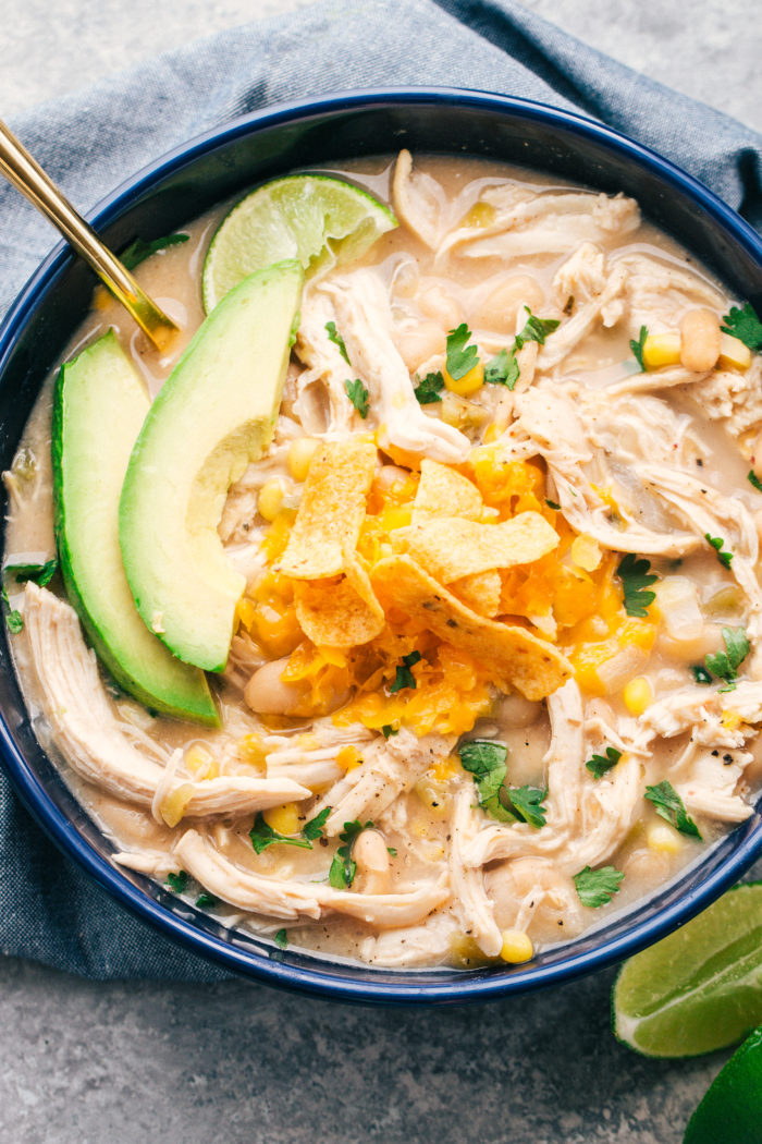 Slow Cooker White Bean Chicken Chili | The Food Cafe