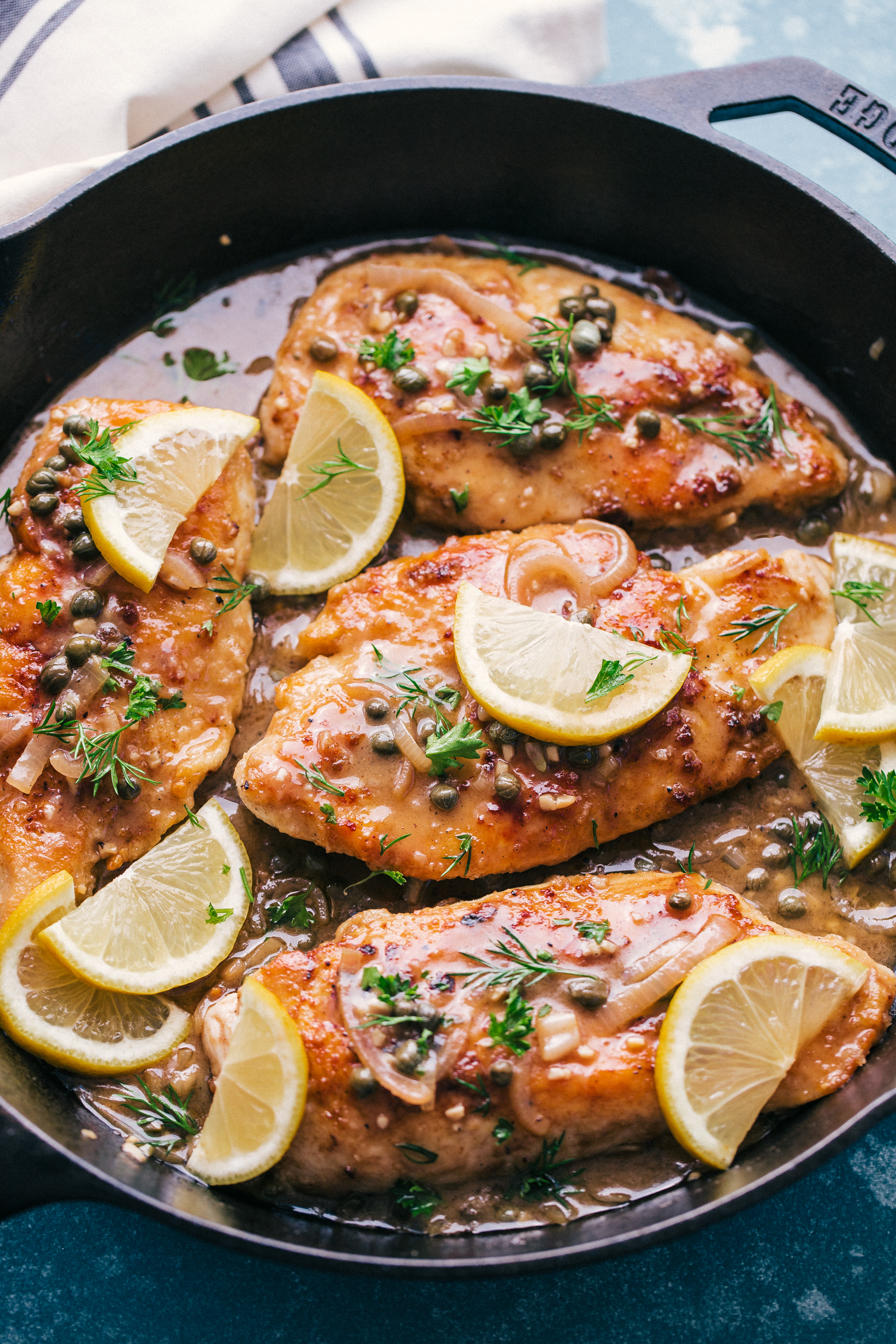 Creamy Lemon Garlic Chicken Piccata | The Food Cafe