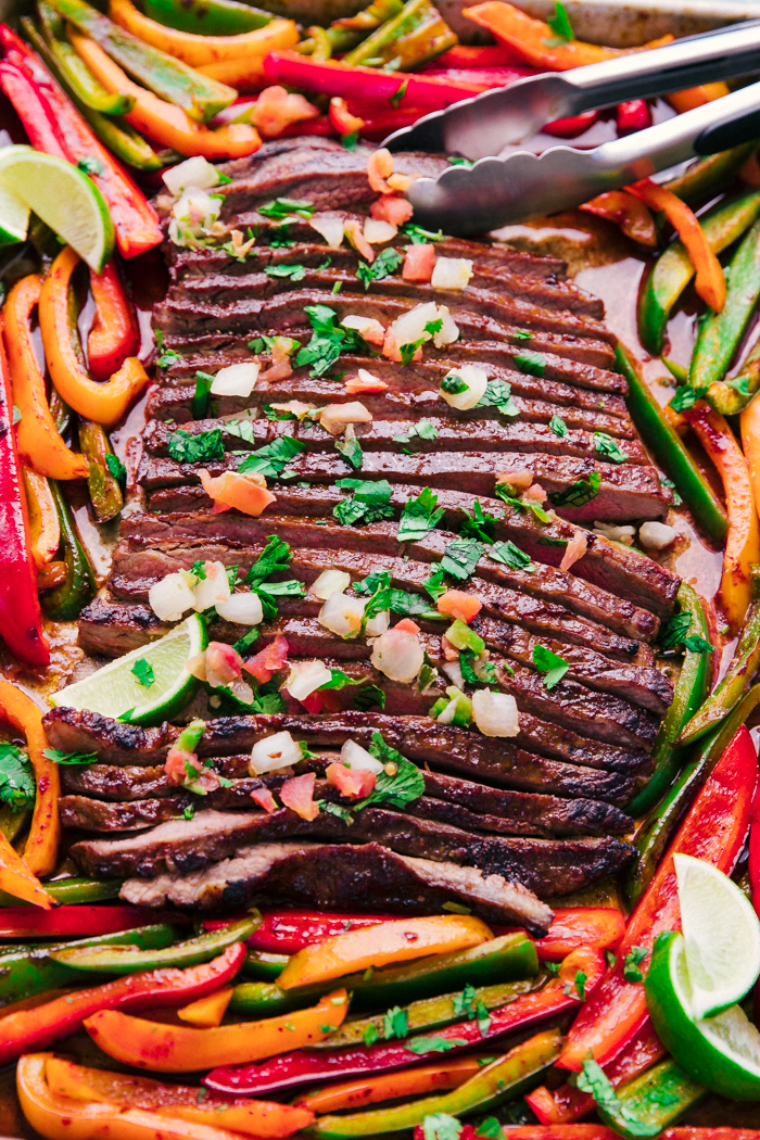 Sheet Pan Steak Fajitas | The Food Cafe | Just Say Yum