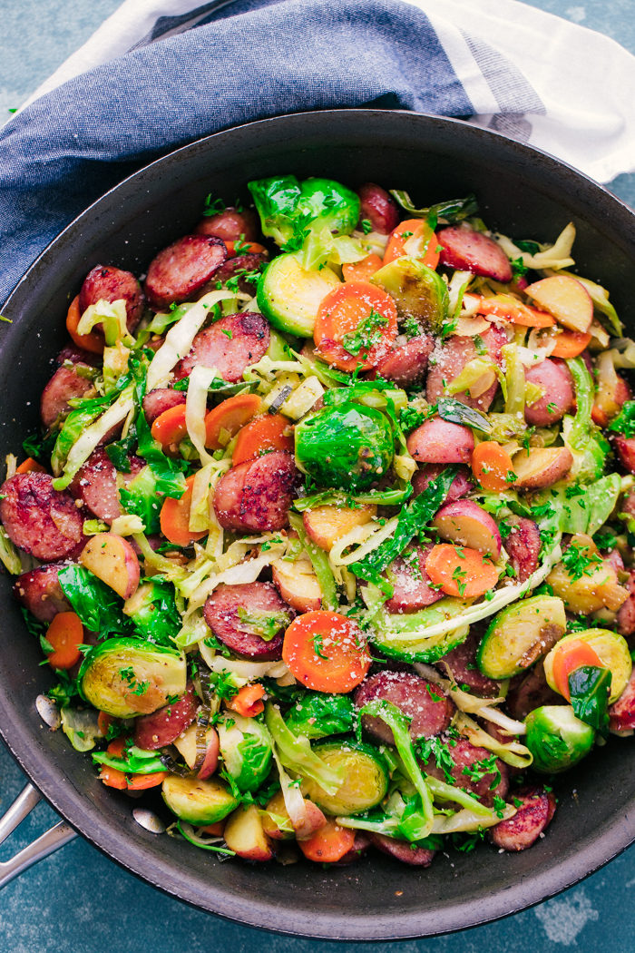 The Best Cabbage and Kielbasa Skillet | The Food Cafe