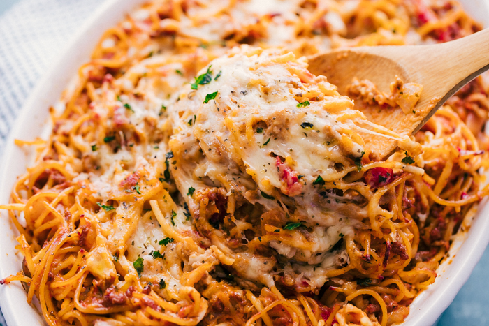 Baked Spaghetti | The Food Cafe | Just Say Yum