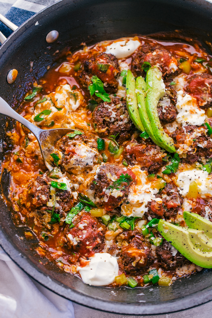 Enchilada Meatball Skillet The Food Cafe Just Say Yum