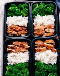 Cheesy Chicken and Rice Meal Prep Idea