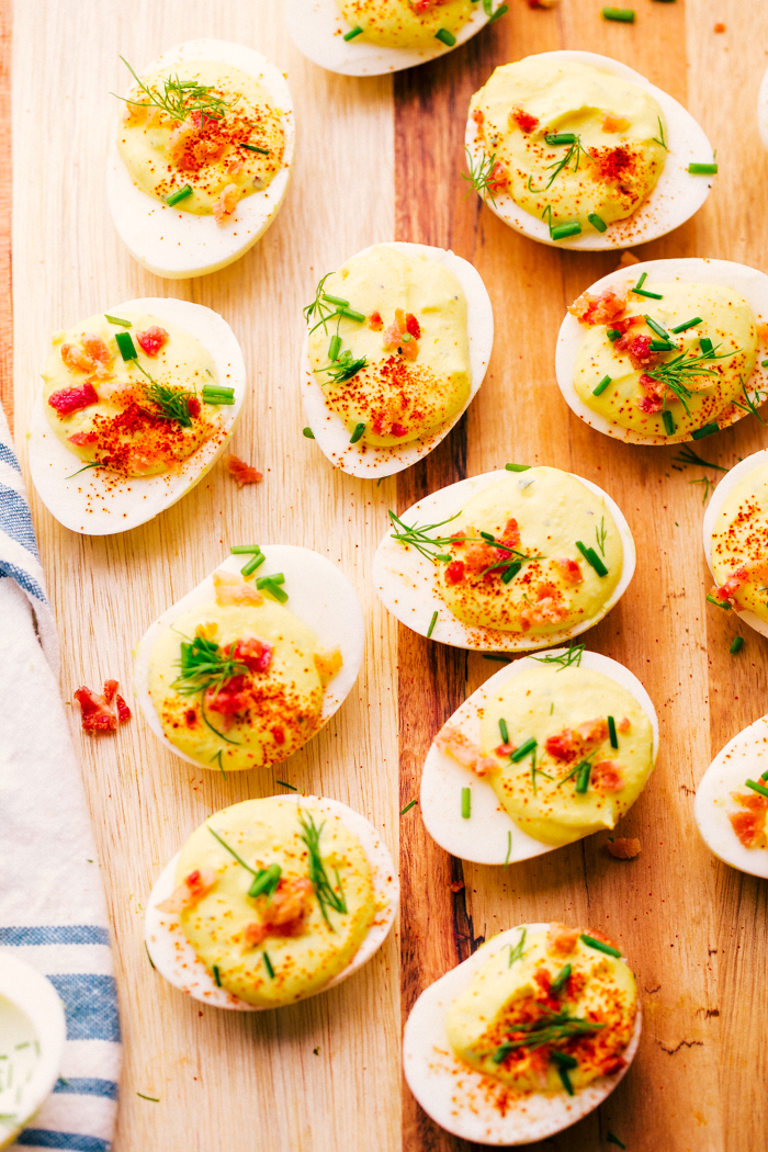 Easy Bacon Ranch Deviled Eggs Recipe | The Food Cafe | Just Say Yum