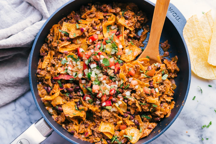 Easy Beef Taco Skillet Recipe | The Food Cafe | Just Say Yum